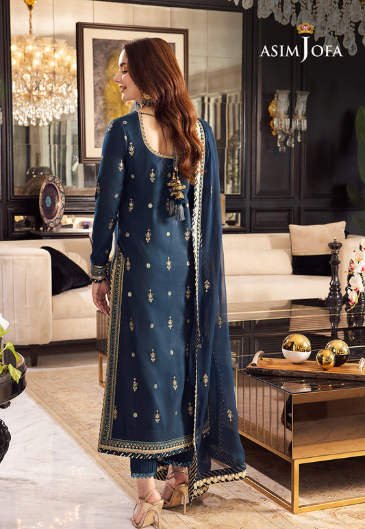 AJRNP-10 STITCHED EMBROIDERED LAWN SILK 3 PCS