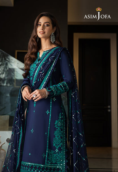 AJRNP-22 EMBROIDERED LAWN STITCHED 3 PCS