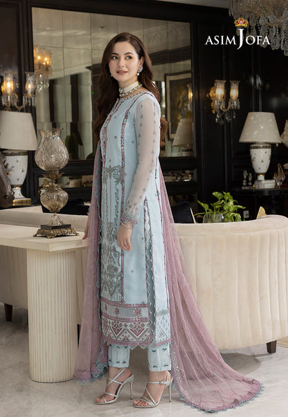 AJRN-24 EMBROIDERED CHIFFON 3 PCS
