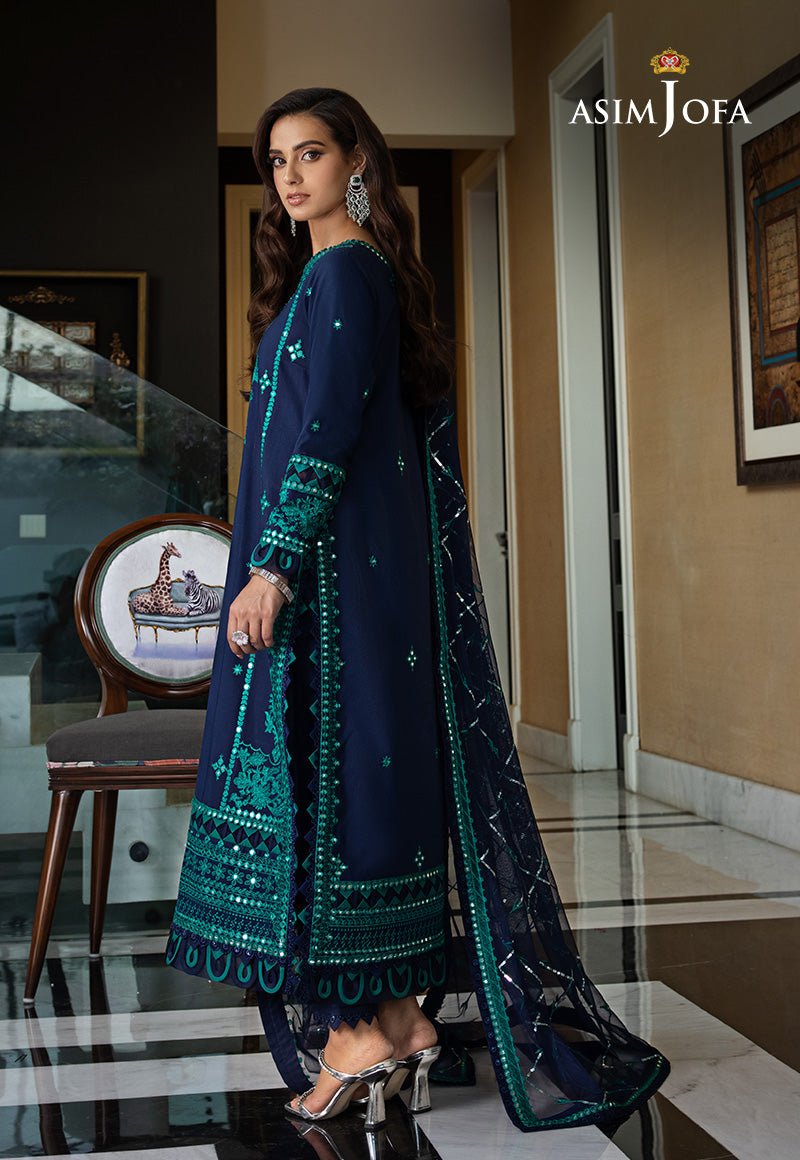 AJRNP-22 EMBROIDERED LAWN STITCHED 3 PCS