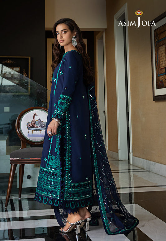 AJRNP-22 EMBROIDERED LAWN STITCHED 3 PCS