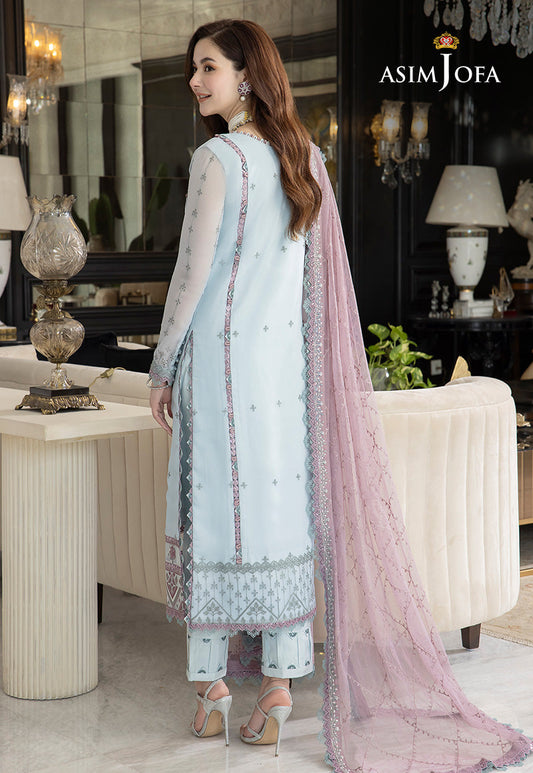 AJRN-24 EMBROIDERED CHIFFON 3 PCS