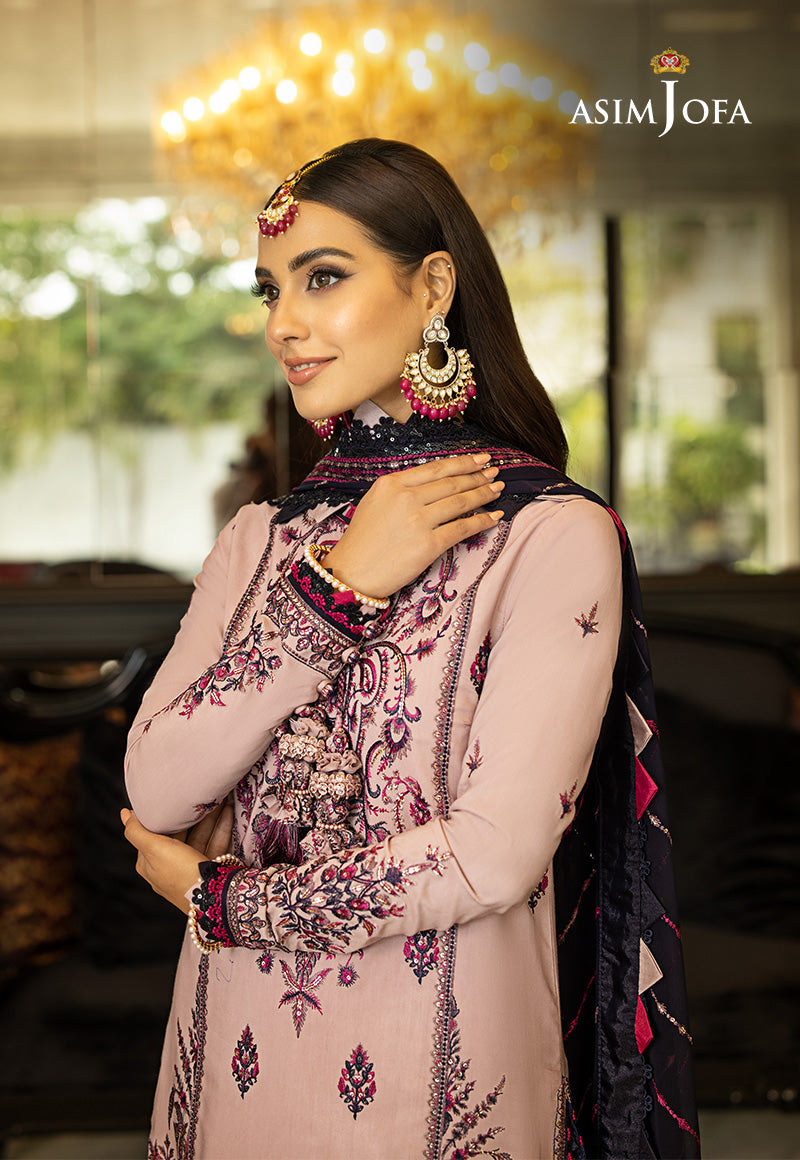 AJRN-20 EMBROIDERED LAWN SILK 3 PCS