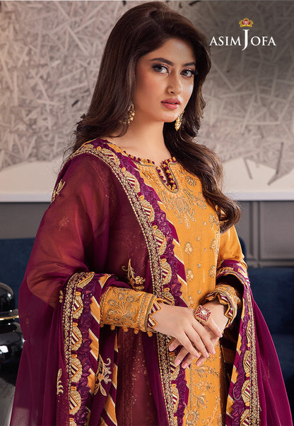 AJRN-05 EMBROIDERED LAWN SILK 3 PCS