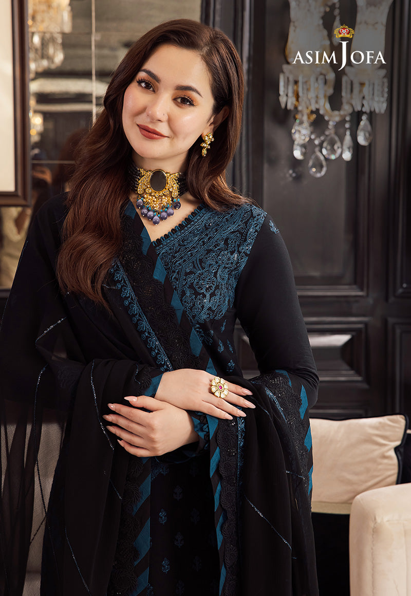 AJRN-02 EMBROIDERED LAWN SILK 3 PCS