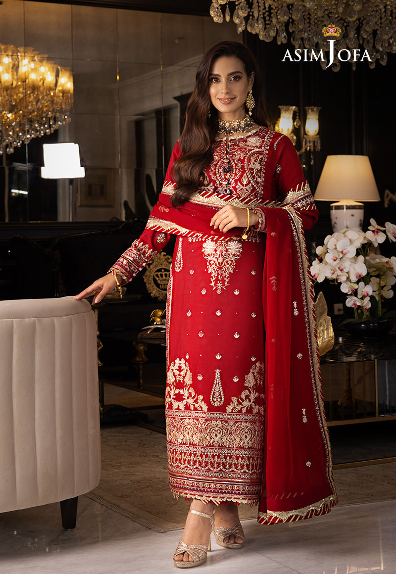 AJRN-26 EMBROIDERED LAWN SILK 3 PCS
