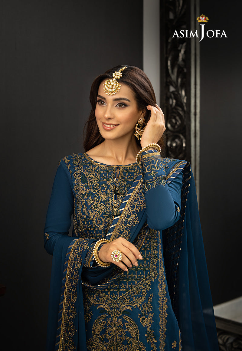 AJRN-17 EMBROIDERED LAWN SILK 3 PCS