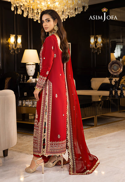 AJRN-26 EMBROIDERED LAWN SILK 3 PCS