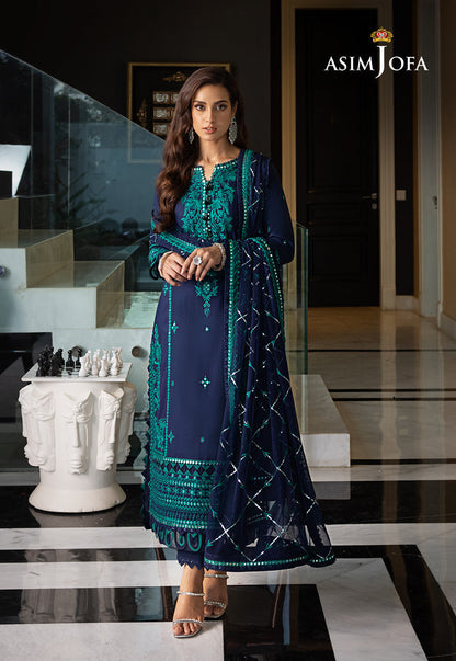 AJRNP-22 EMBROIDERED LAWN STITCHED 3 PCS
