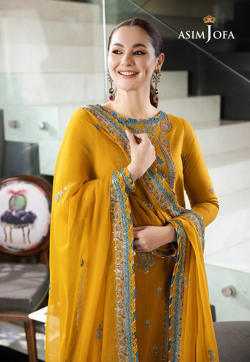 AJRN-28 EMBROIDERED LAWN SILK 3 PCS