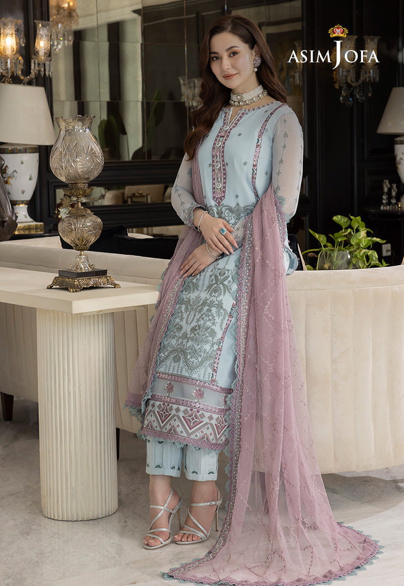 AJRN-24 EMBROIDERED CHIFFON 3 PCS