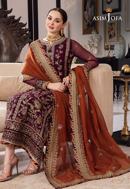 AJRN-23 EMBROIDERED CHIFFON 3 PCS