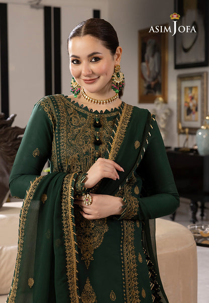 AJRN-18 EMBROIDERED LAWN SILK 3 PCS