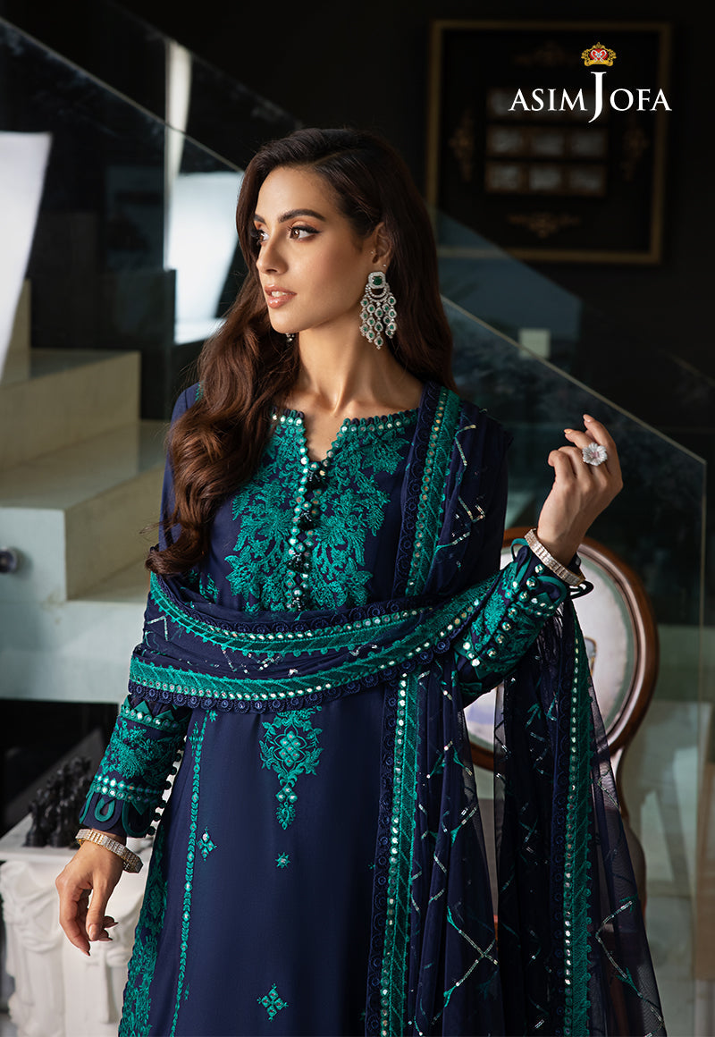 AJRNP-22 EMBROIDERED LAWN STITCHED 3 PCS