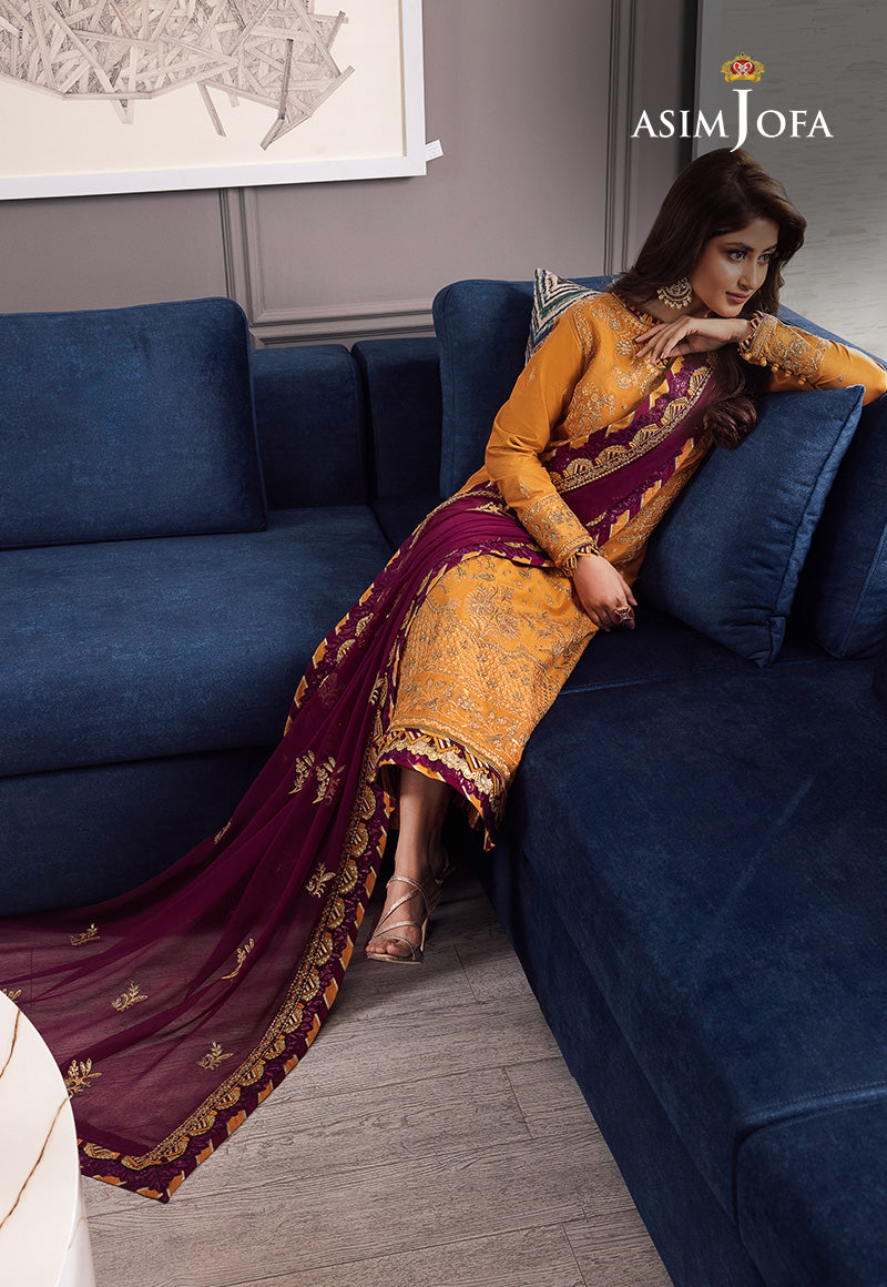AJRN-05 EMBROIDERED LAWN SILK 3 PCS