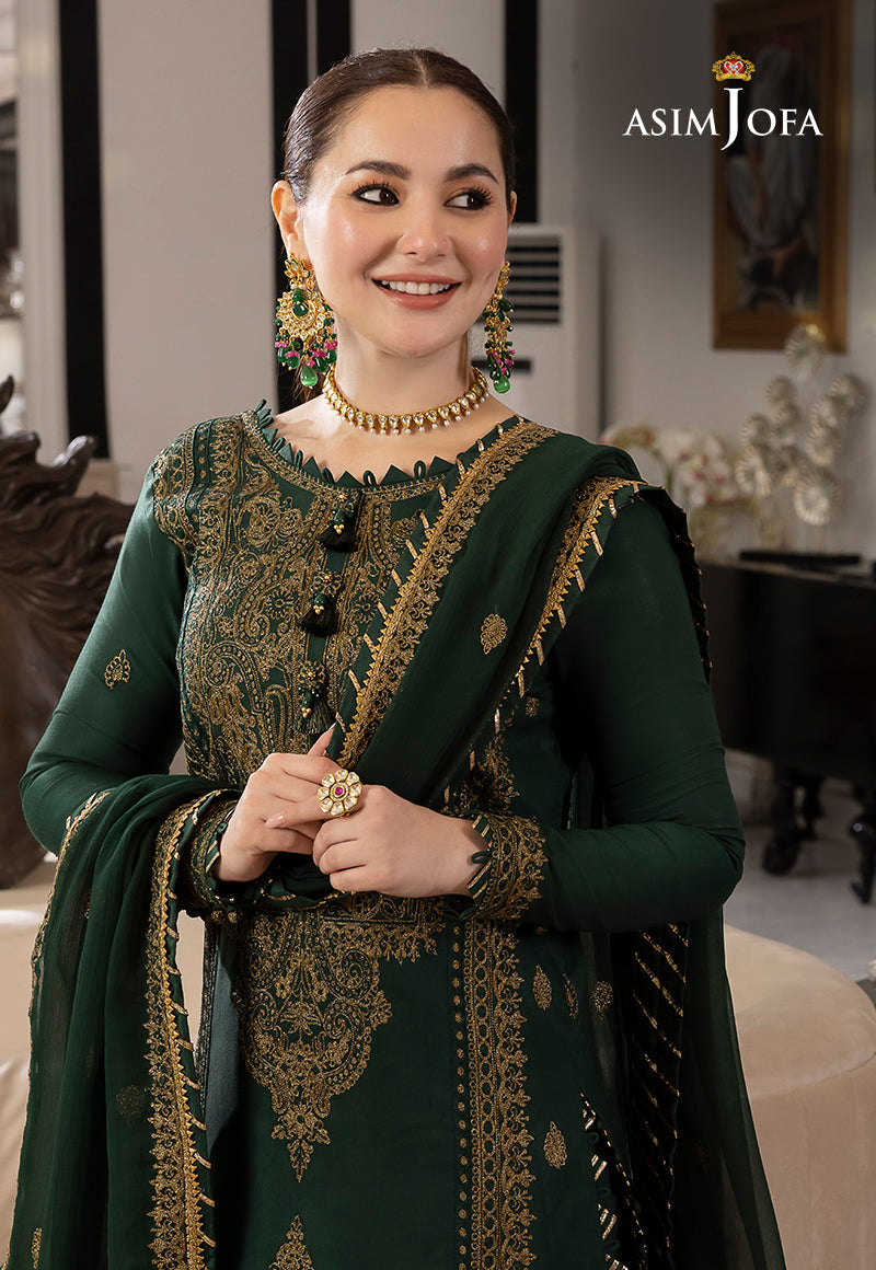 AJRN-18 EMBROIDERED LAWN SILK 3 PCS