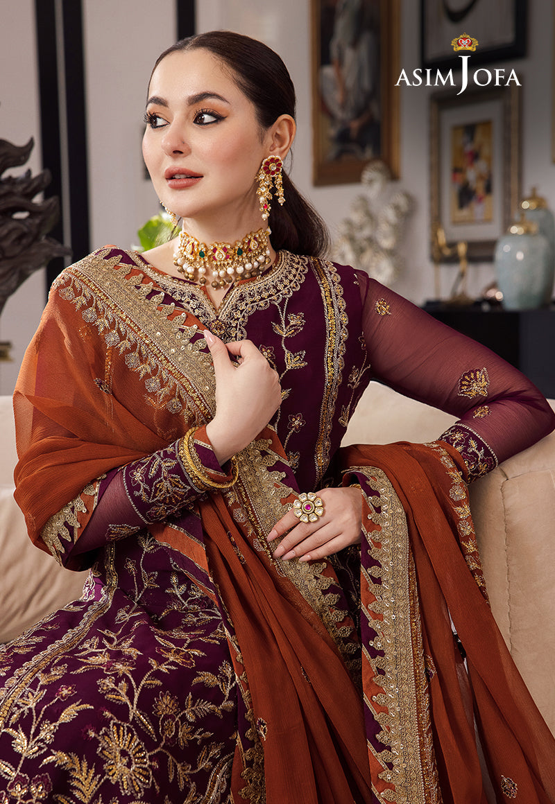 AJRN-23 EMBROIDERED CHIFFON 3 PCS