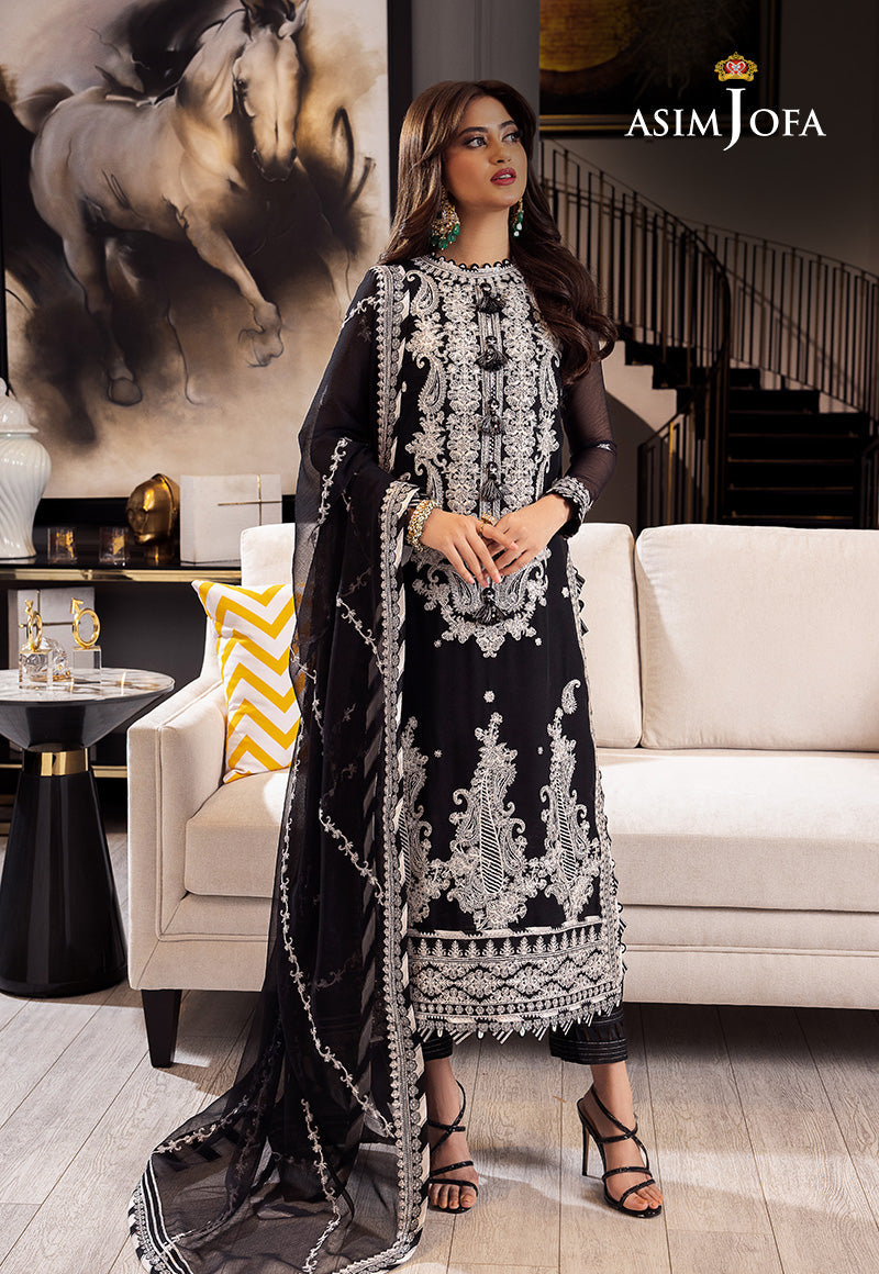 AJRN-19 EMBROIDERED CHIFFON 3 PCS