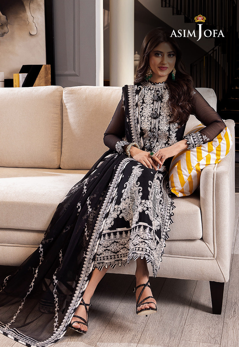 AJRN-19 EMBROIDERED CHIFFON 3 PCS