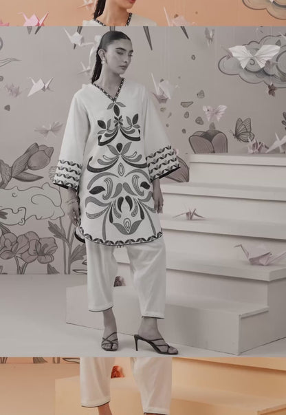 AJBPM-04 Embroidered Lawn Stitched 2pcs
