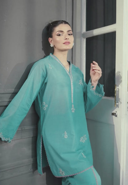 AJPB-188 EMBROIDERED CAMBRIC STITCHED 2PCS