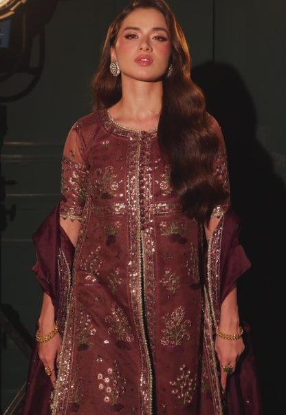 AJLFC-08 EMBROIDERED JAVERIA NET UNSTITCHED 3 PCS
