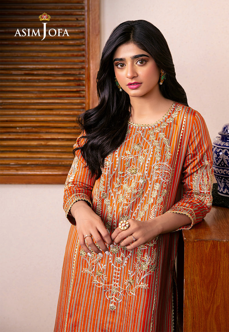 AJOD-18 EMBROIDERED YARN DYED KANTHA 2 PCS
