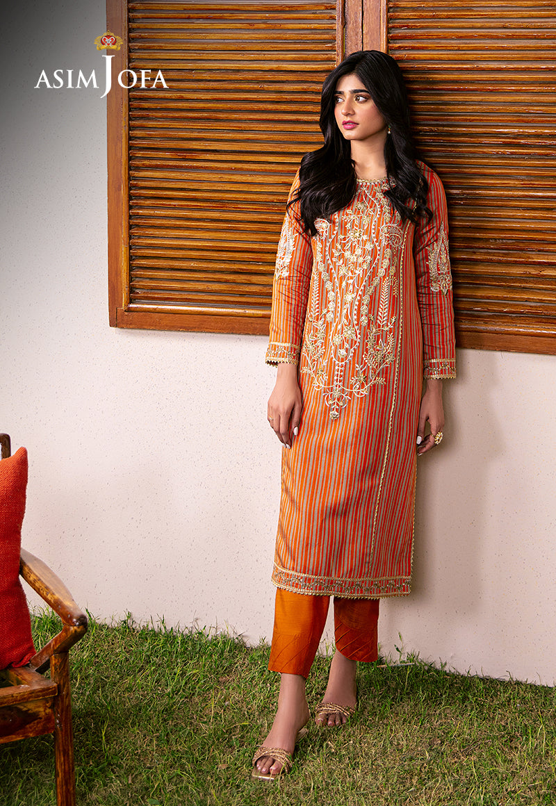AJOD-18 EMBROIDERED YARN DYED KANTHA 2 PCS
