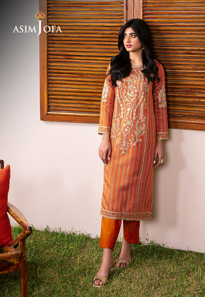 AJOD-18 EMBROIDERED YARN DYED KANTHA 2 PCS