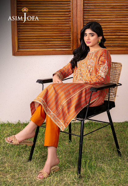 AJOD-18 EMBROIDERED YARN DYED KANTHA 2 PCS