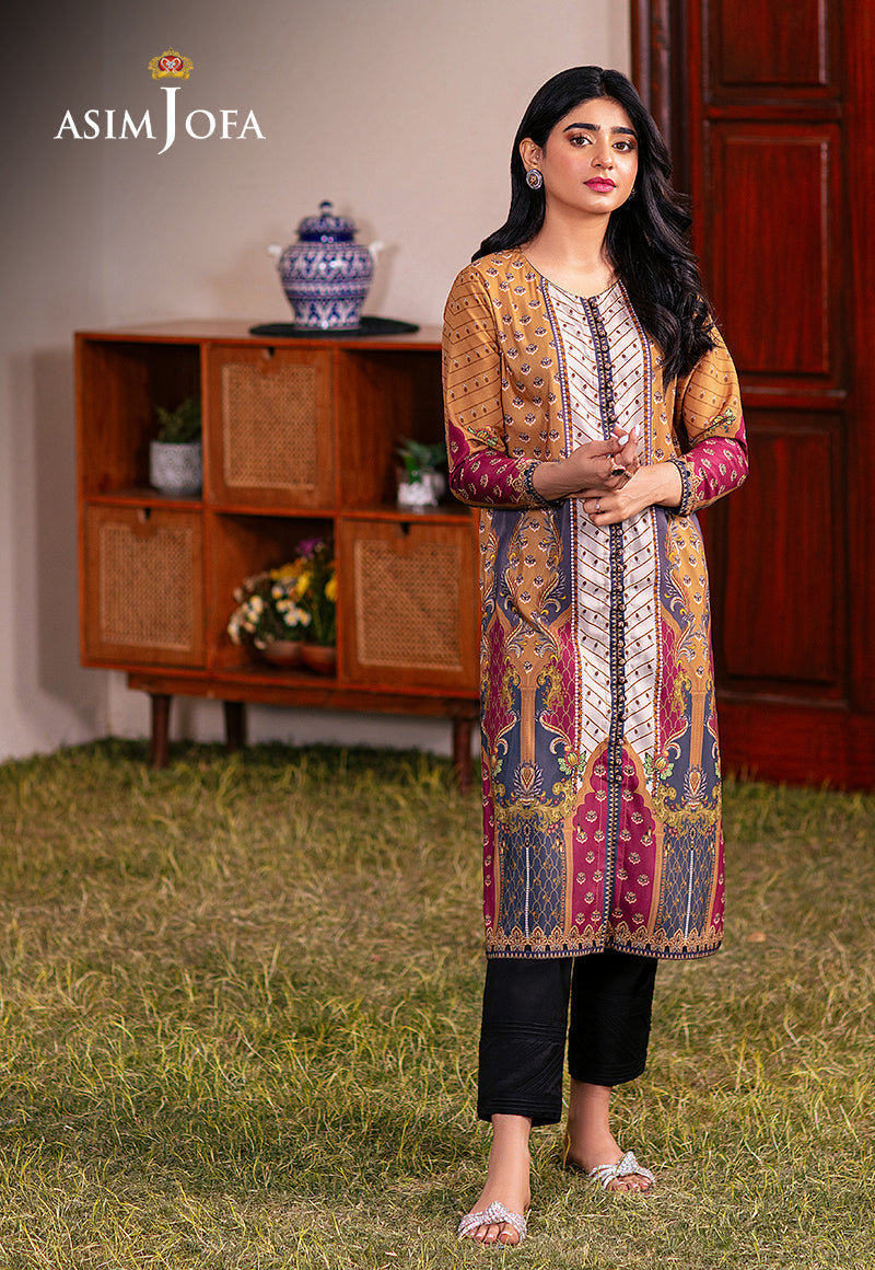 AJOD-04 PRINTED LAWN SILK 1 PC