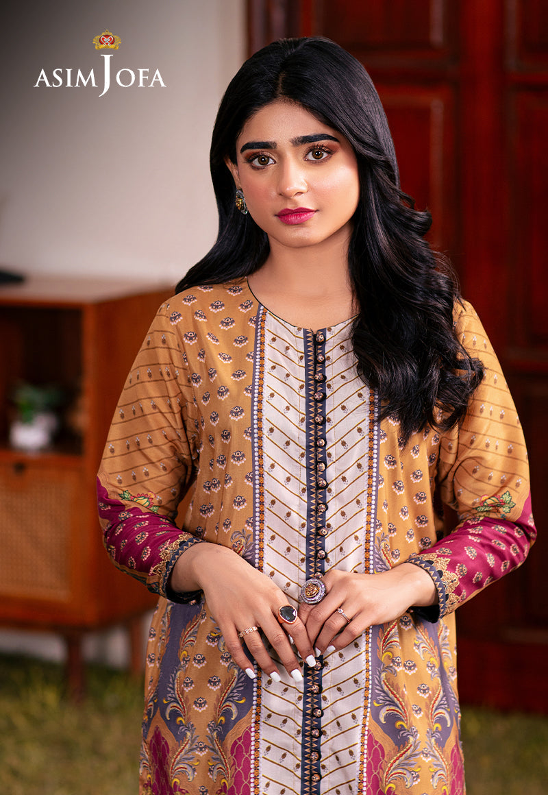 AJOD-04 PRINTED LAWN SILK 1 PC