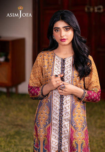 AJOD-04 PRINTED LAWN SILK 1 PC