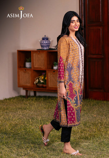 AJOD-04 PRINTED LAWN SILK 1 PC