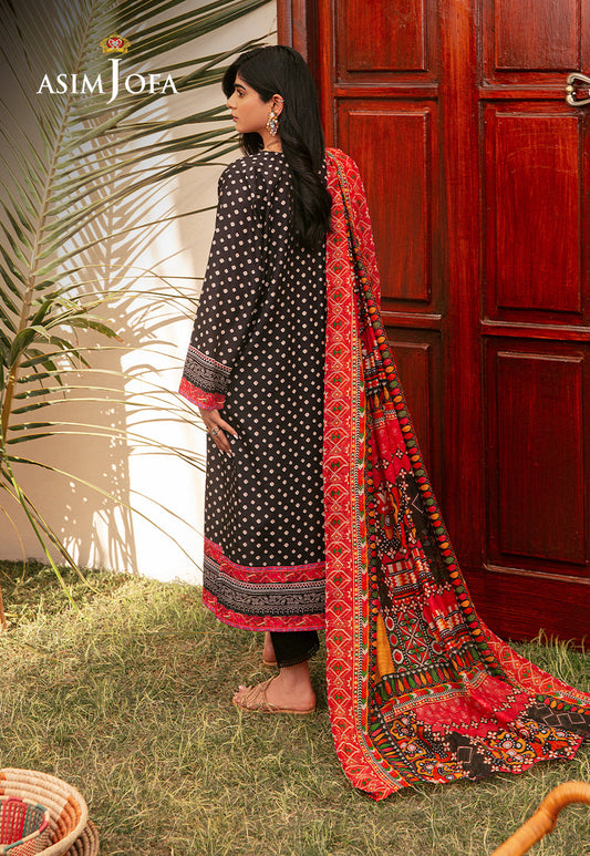 AJOD-24 EMBROIDERED SWISS LAWN 3 PCS