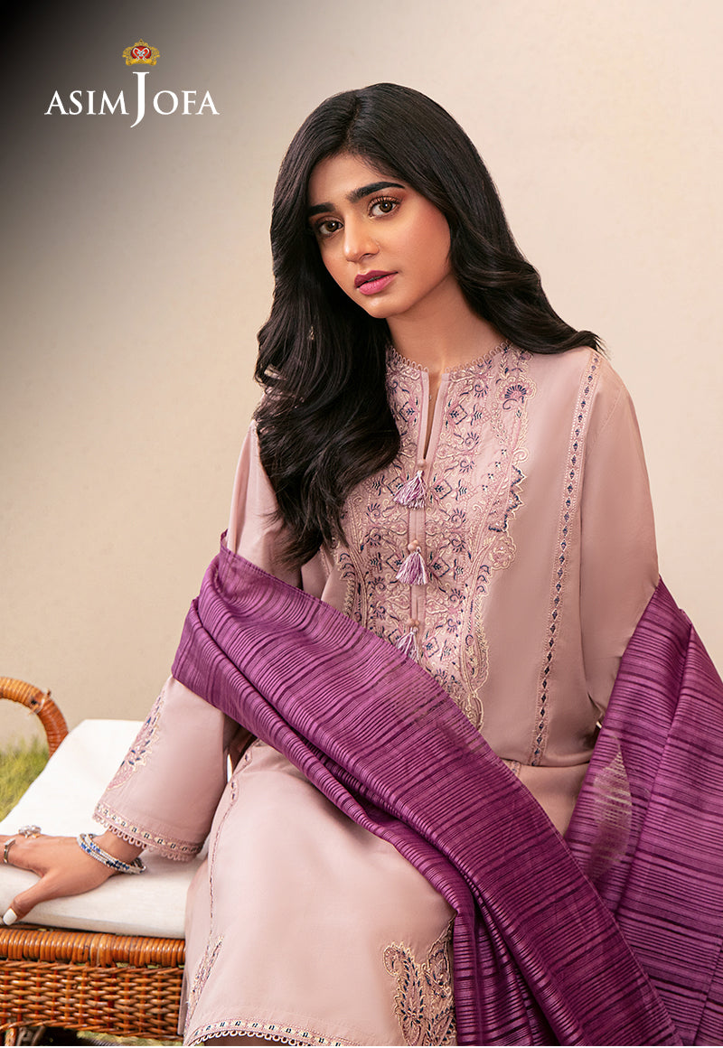 AJOD-29 EMBROIDERED CAMBRIC 3 PCS