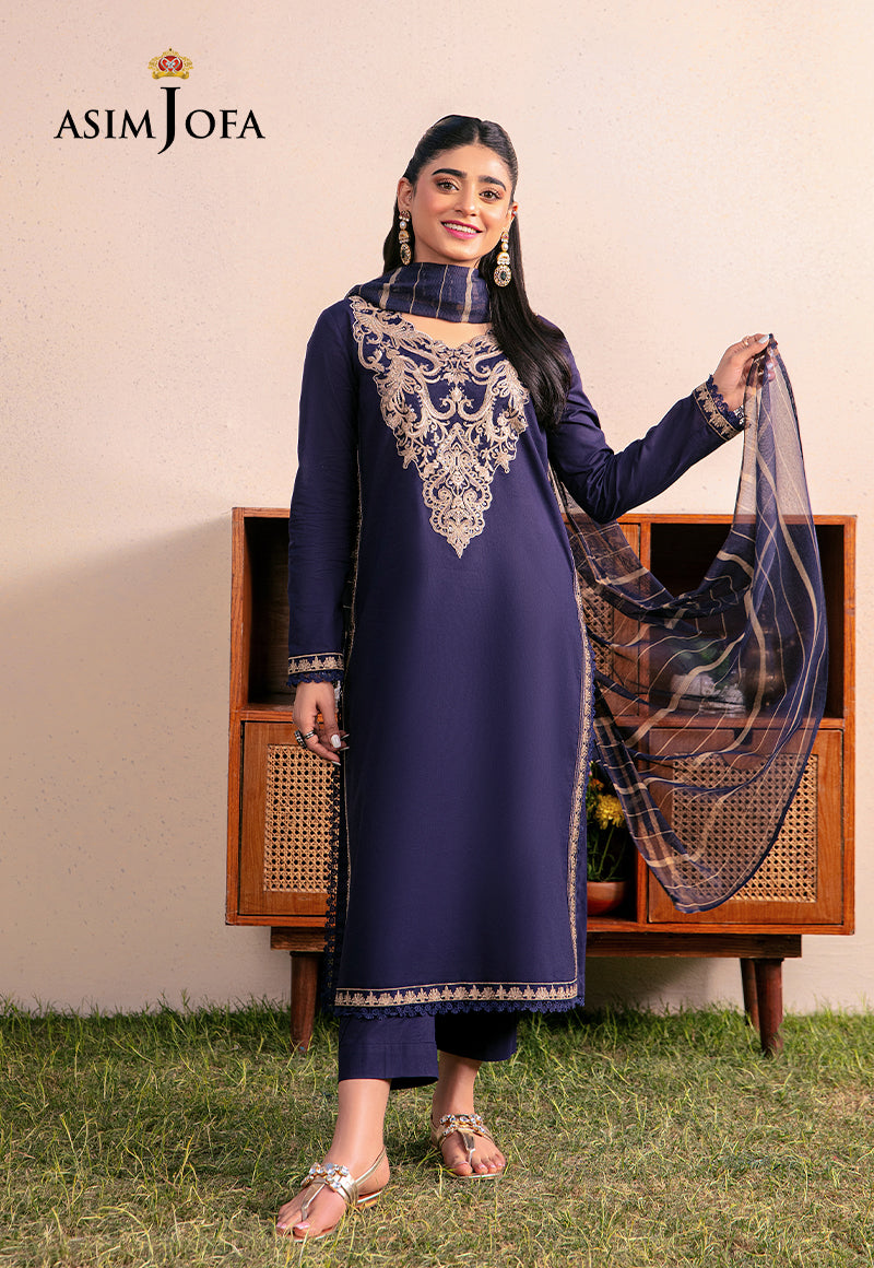 AJOD-33 EMBROIDERED CAMBRIC 3 PCS
