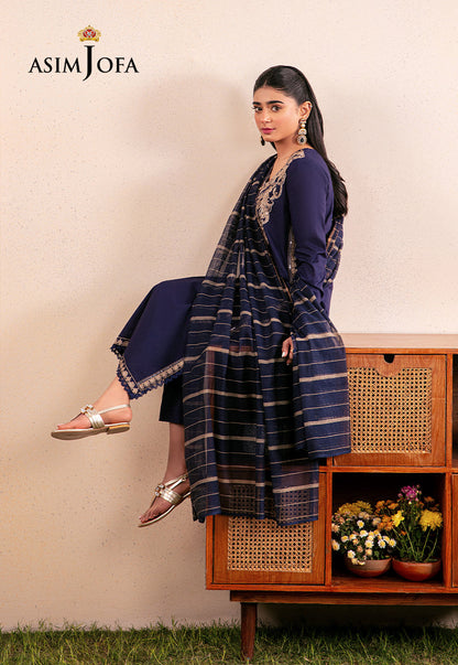 AJOD-33 EMBROIDERED CAMBRIC 3 PCS