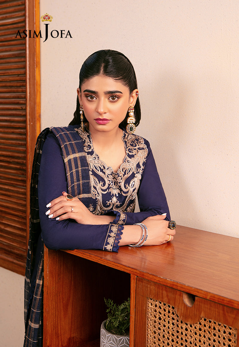 AJOD-33 EMBROIDERED CAMBRIC 3 PCS