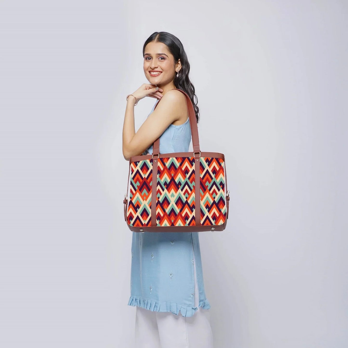Fineur Strap Canvas Tote Bags Sunset