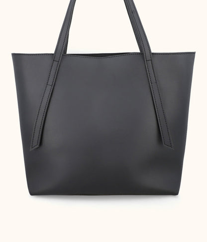 Buy Minimalist Shoulder Tote Bag - Black in Pakistan