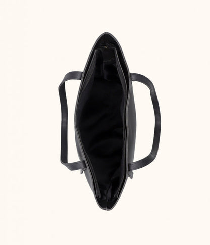 Buy Minimalist Shoulder Tote Bag - Black in Pakistan
