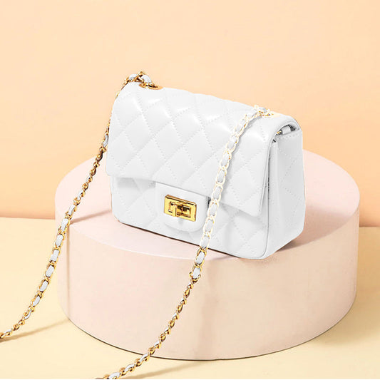 Fineur - Quilted DockLock Crossbody Bag ~ White